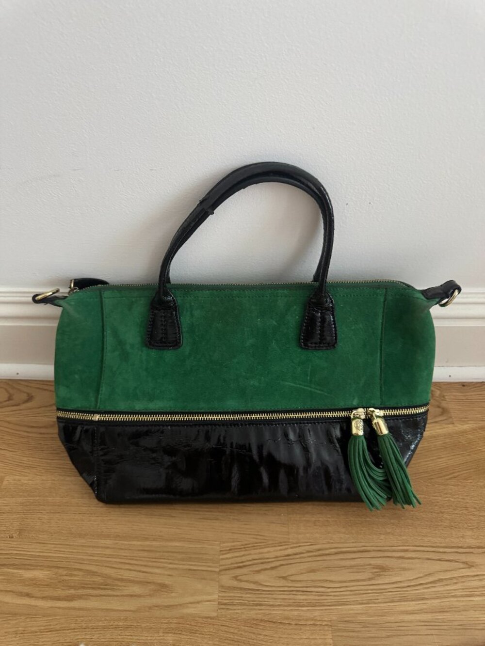 Vintage Green Suede bag